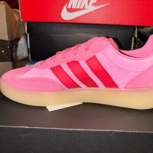 Adidas Women's Vibrant Pink and Red Sneakers